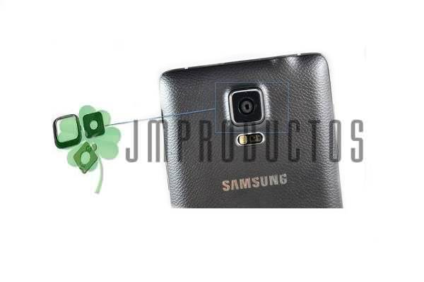 Mica De Cámara Y Bisel Para Samsung Galaxy Note 4