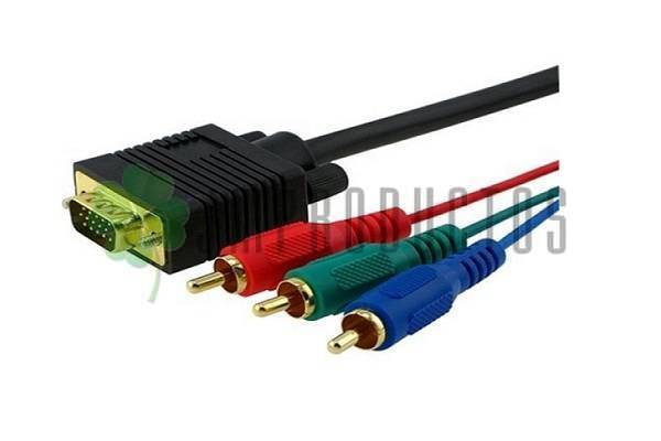 Cable Vga A Video Componente 3 Rca (rojo-verde-azul) Led Lcd - Imagen 4