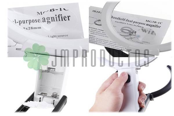 Lupa De 90mm Con Soporte De 10 Led - Imagen 5