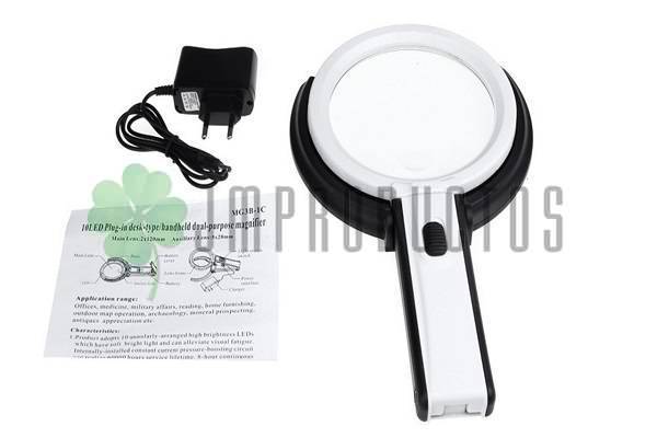 Lupa De 90mm Con Soporte De 10 Led - Imagen 6