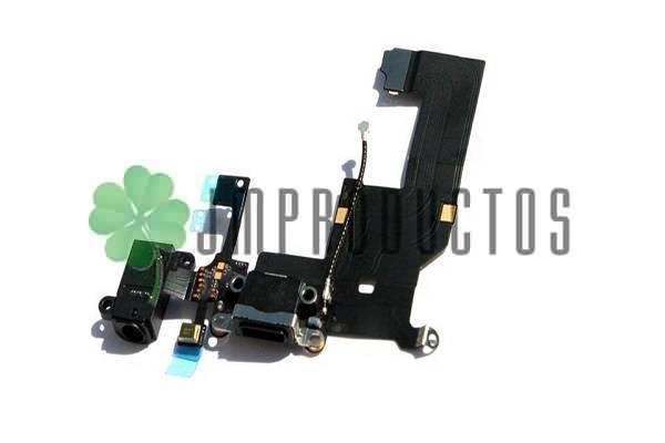 Flex De Carga Iphone 5 5g Completo Y Audio Negro Blanco Dock - Imagen 5