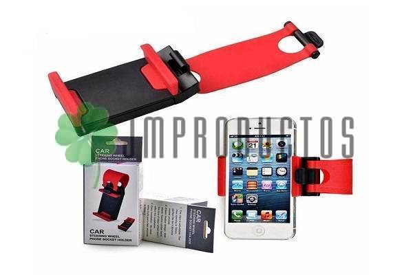 Soporte Volante Auto Universal Silicona Gps Android Iphone - Imagen 4