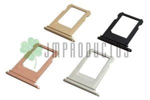 Bandeja Porta Nano Sim Iphone 7 Plus Black Gold Rouse Grey
