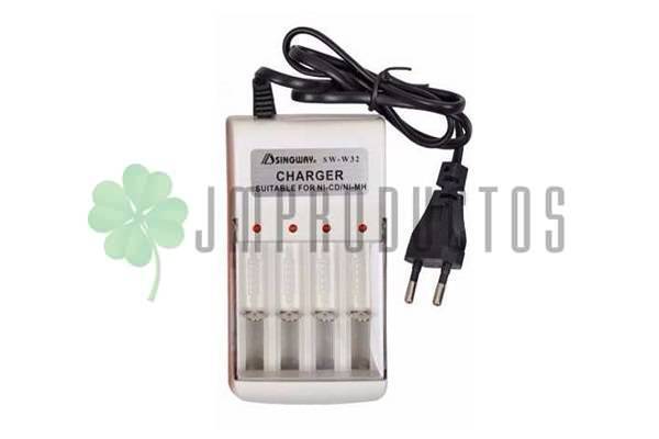 Cargador Pilas Recargables Aa Aaa Led Indicador - Imagen 2