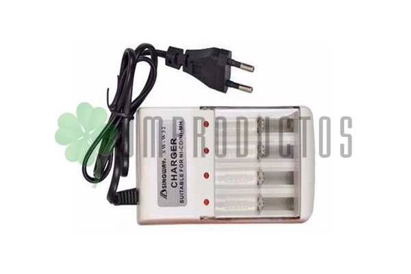Cargador Pilas Recargables Aa Aaa Led Indicador - Imagen 4
