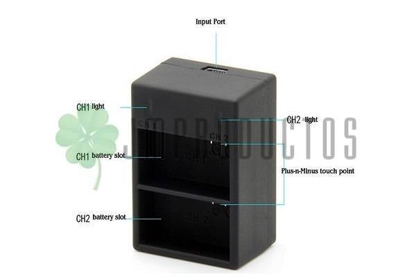 Cargador De Bateria Gopro Hero 3 3+ Plus Doble Ahdbt-301 302 - Imagen 4