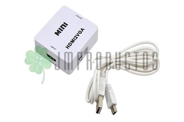Convertidor Vga A Hdmi 1080p Con Audio Vga2hdmi Conversor - Imagen 8