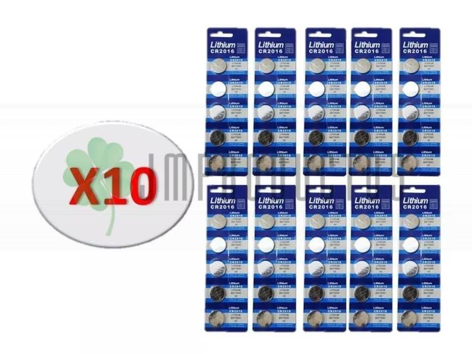 10 Tiras De Pilas Cr2016 Lm2016 Kcr2016 Br2016 Pack 5 Pilas