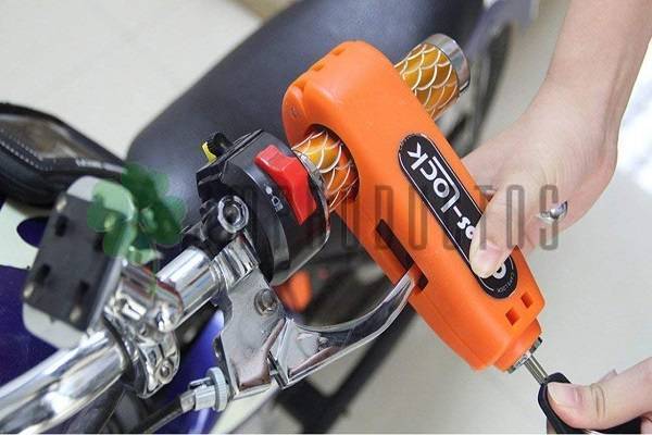 Candado De Seguridad De Moto Atvs Scooter Freno Y Puño - Imagen 9