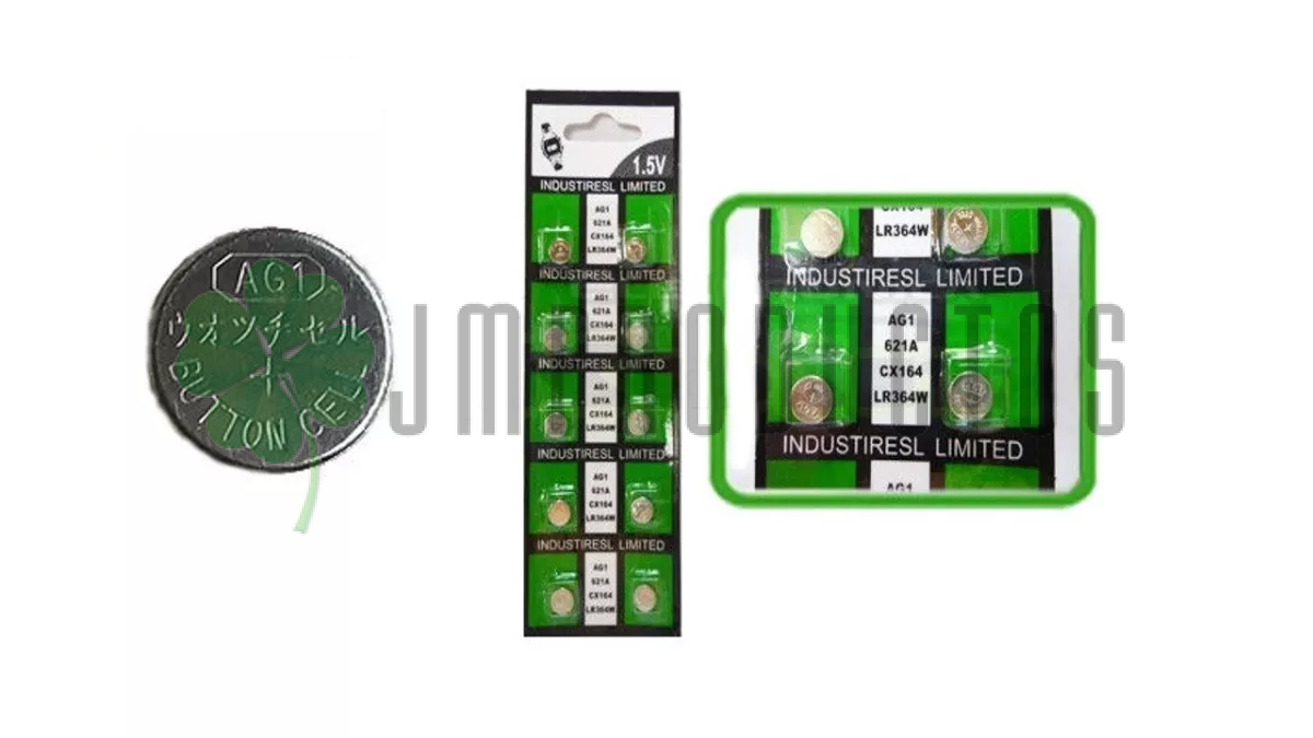 Pilas Ag1 364a Lr621 Sr621 Cx63w Cx164 Lr60 Pack 10 Pilas