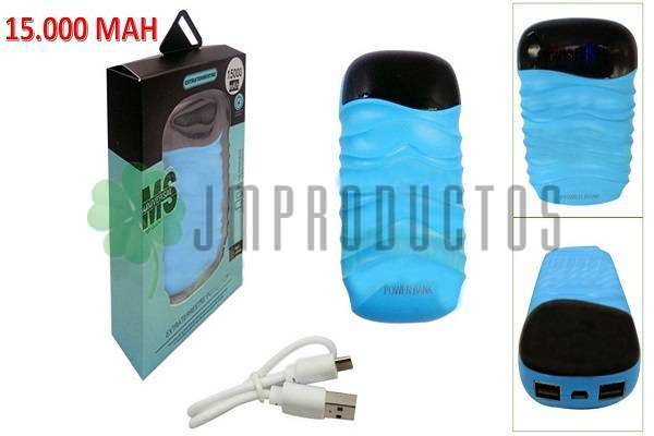 Bateria De Emergencia 15.000 Mah Con Pantalla Lcd 2 Usb