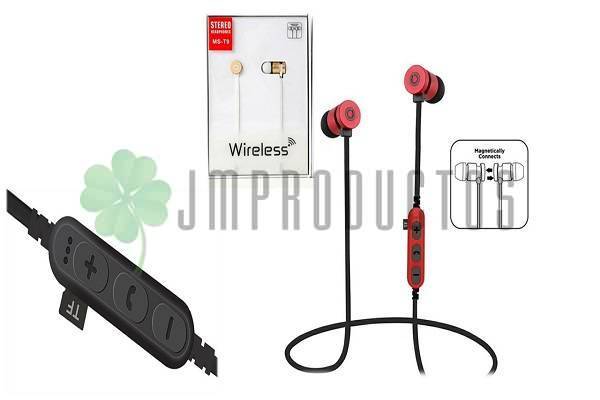 Audifonos Bluetooth Ms-t9 Metal Tf Para Memory Card Con Iman - Imagen 2