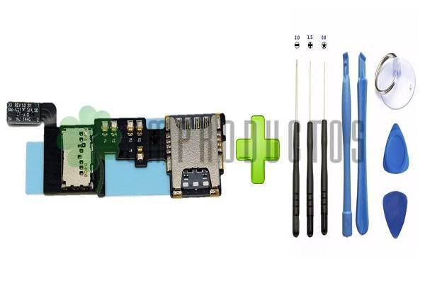 Flex Lector Sim Y Micro Sd Galaxy Note 4 + Kit De Desarme