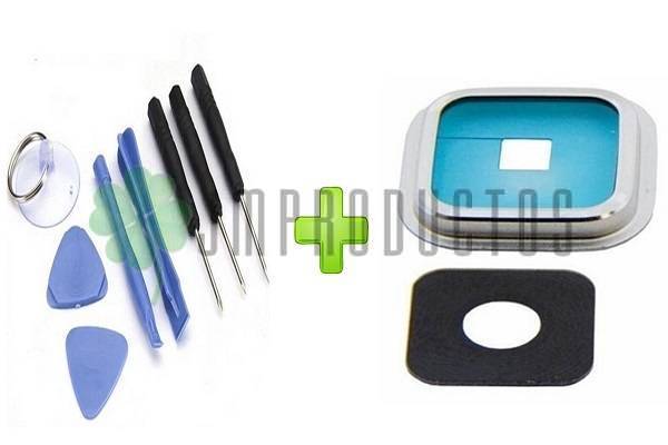 Lente Camara Bisel Samsung Galaxy S5 G900 + Kit De Desarme - Imagen 2