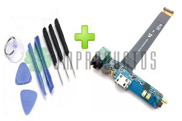 Flex De Carga Samsung Advance I9070 Mic Y Jack + Kit Desarme - Imagen 2