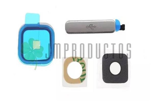 Bisel Mica Lente Samsung Galaxy S5 I9600 G900 + Tapa Usb - Imagen 2