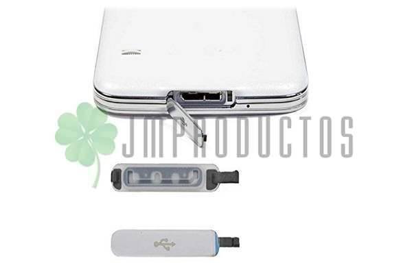 Bisel Mica Lente Samsung Galaxy S5 I9600 G900 + Tapa Usb - Imagen 4