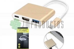 Convertidor Cable Tipo C 3 En 1 , Hdmi 4k Usb 3.0