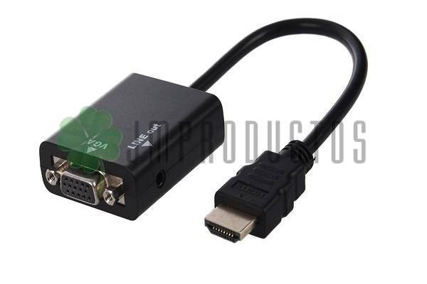 Convertidor De Hdmi A Vga Con Audio Con Cable 1x1 - Imagen 3