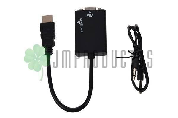 Convertidor De Hdmi A Vga Con Audio Con Cable 1x1 - Imagen 4