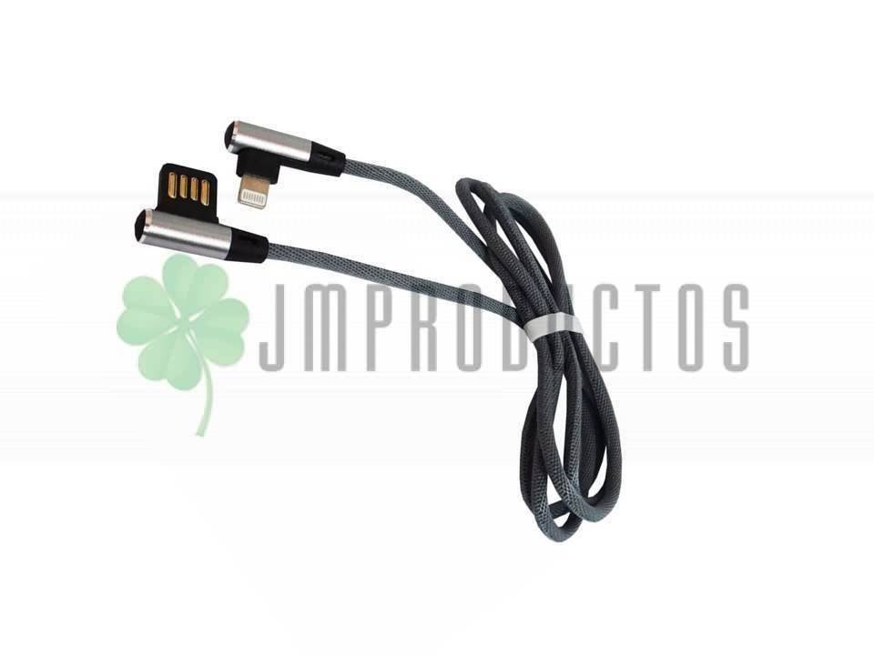 Cable Para Iphone 5 5c 5s 6 7 8 X Curvo 1 Metro Alternativo - Imagen 5
