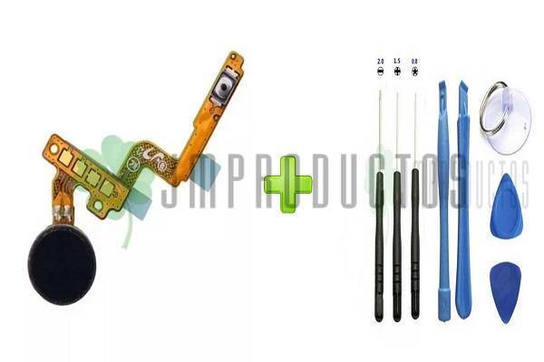 Flex Boton Encendido Y Vibrador Galaxy Note 4 + Kit Desarme - Imagen 3