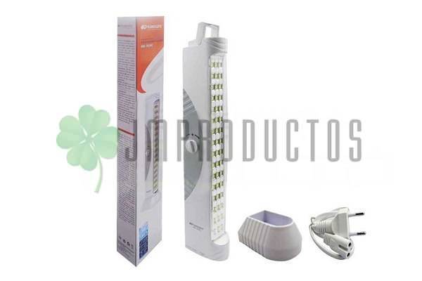 Luz De Emergencia Lampara 48 Led Recargable Colgable con Base