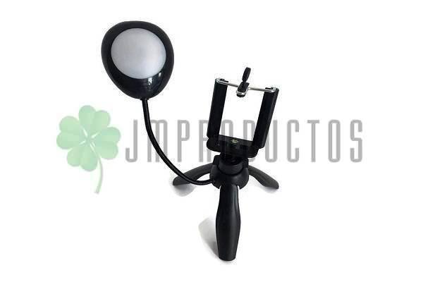 Mini Tripode Para Smartphone Con Brazo Luz Led Youtuber - Imagen 3