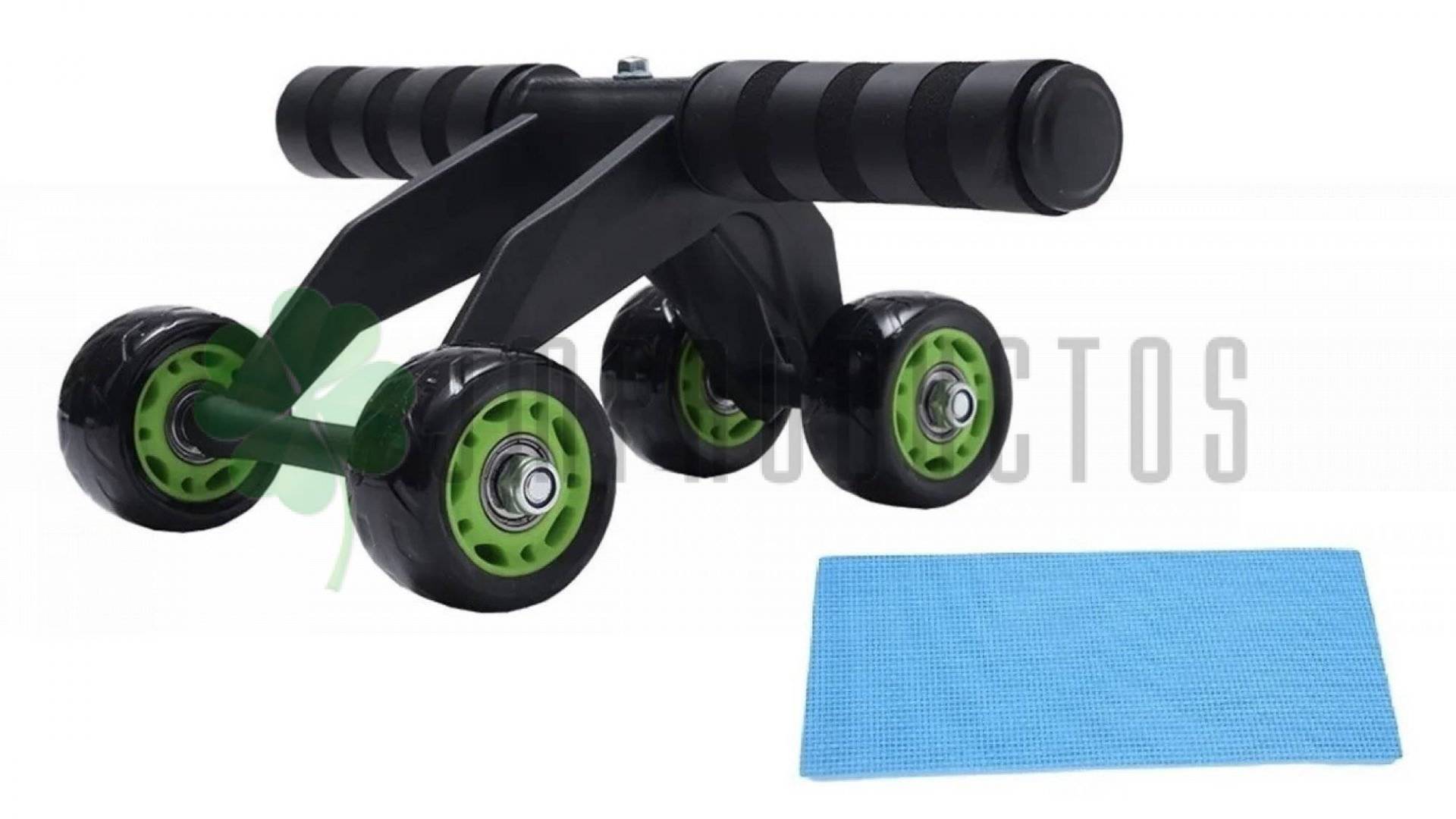 Rodillo De Abdominales 4 Ruedas Gym Fitness + Colchoneta