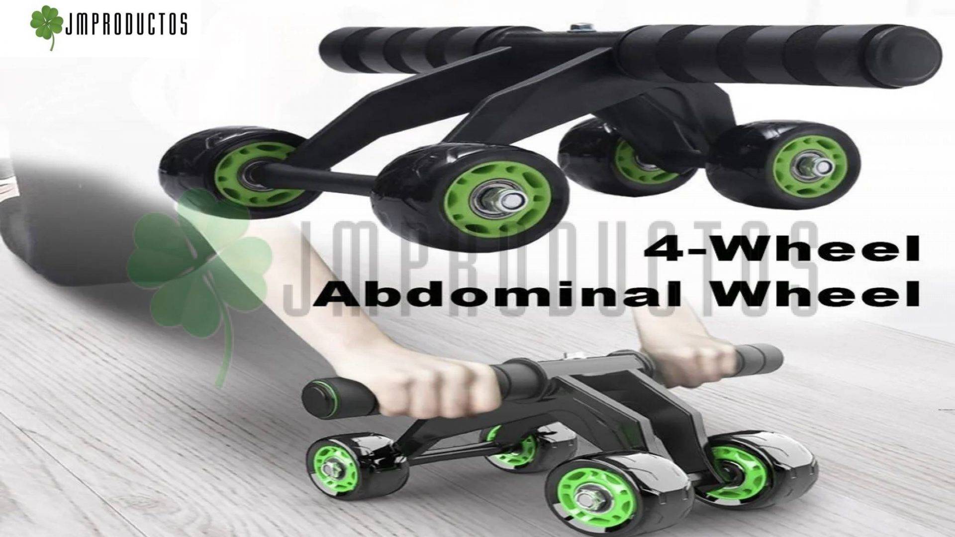 Rodillo De Abdominales 4 Ruedas Gym Fitness + Colchoneta - Imagen 2