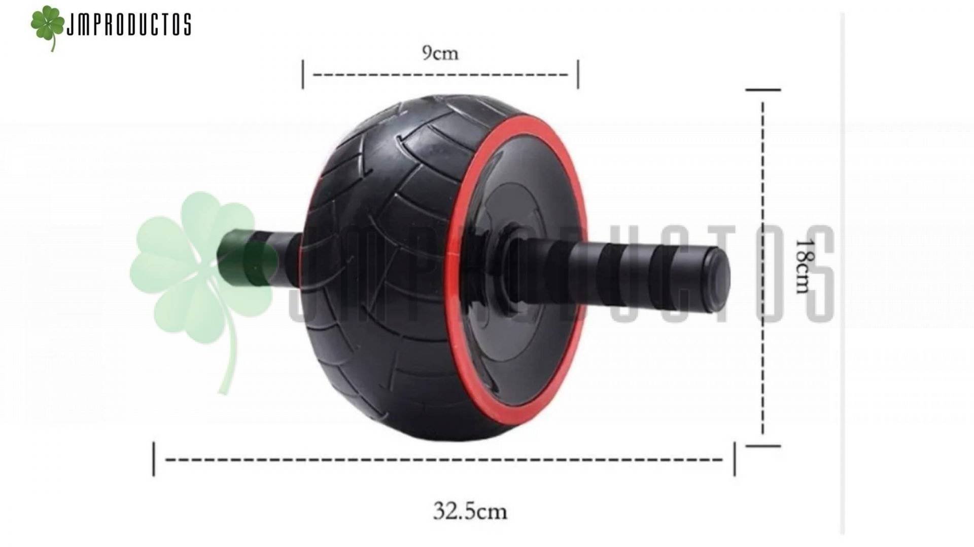 Rueda Power Roller Gym Fitness Para Ejercicios + Colchoneta - Imagen 4