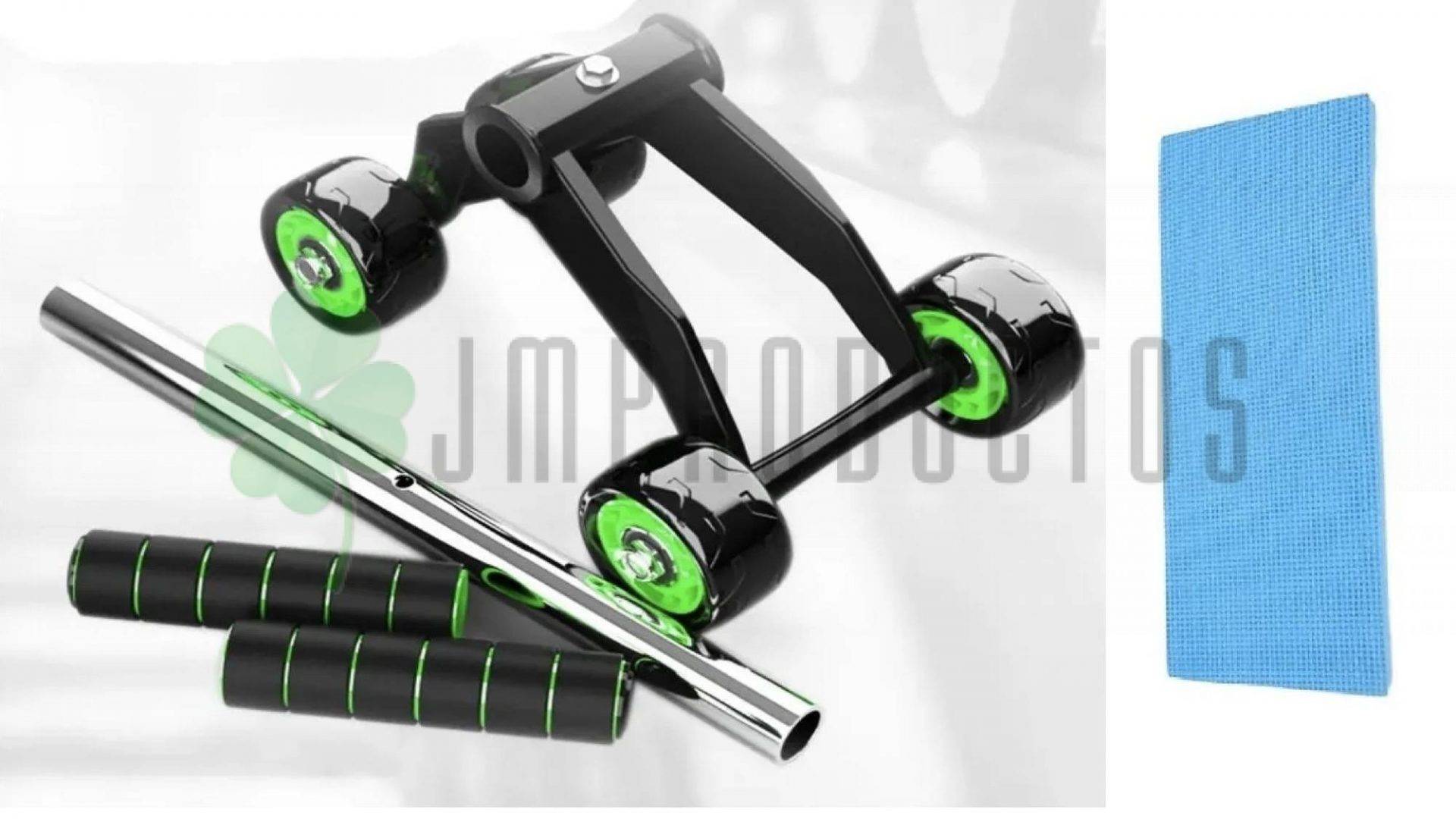 Rodillo De Abdominales 4 Ruedas Gym Fitness + Colchoneta - Imagen 4