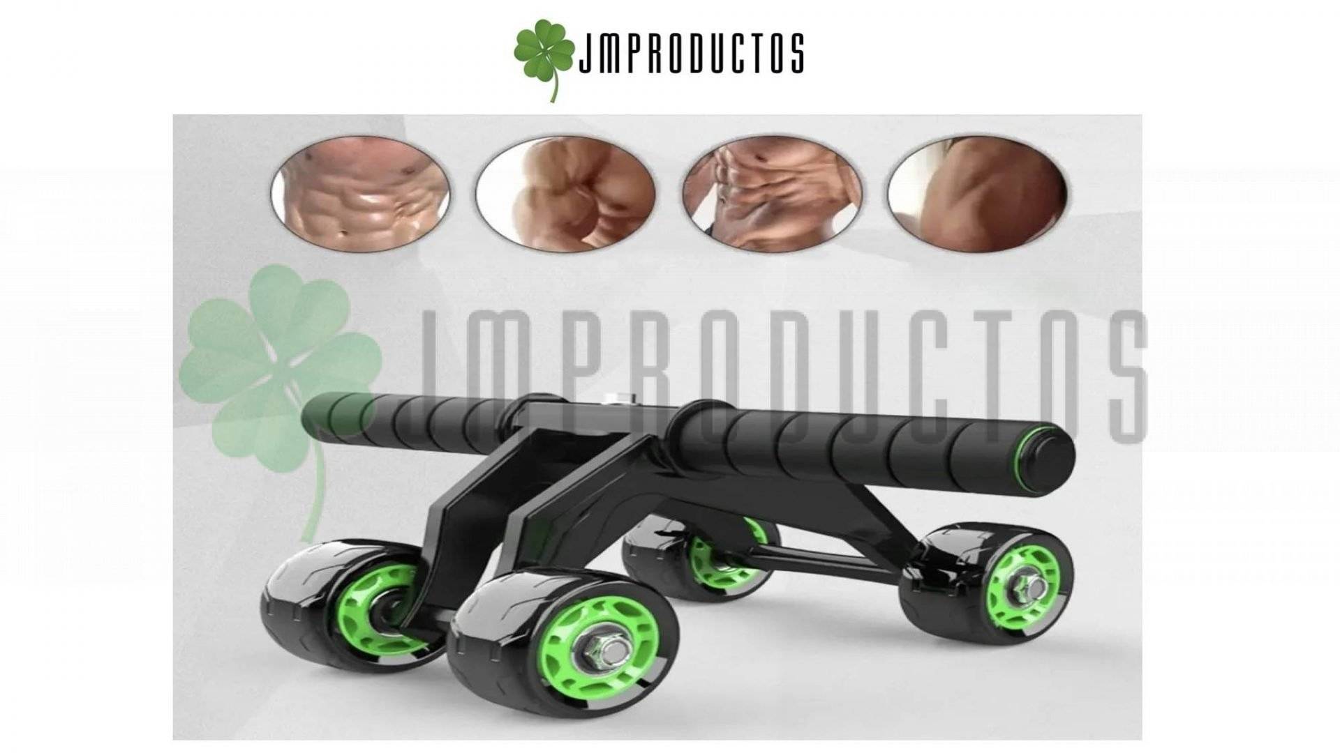 Rodillo De Abdominales 4 Ruedas Gym Fitness + Colchoneta - Imagen 5