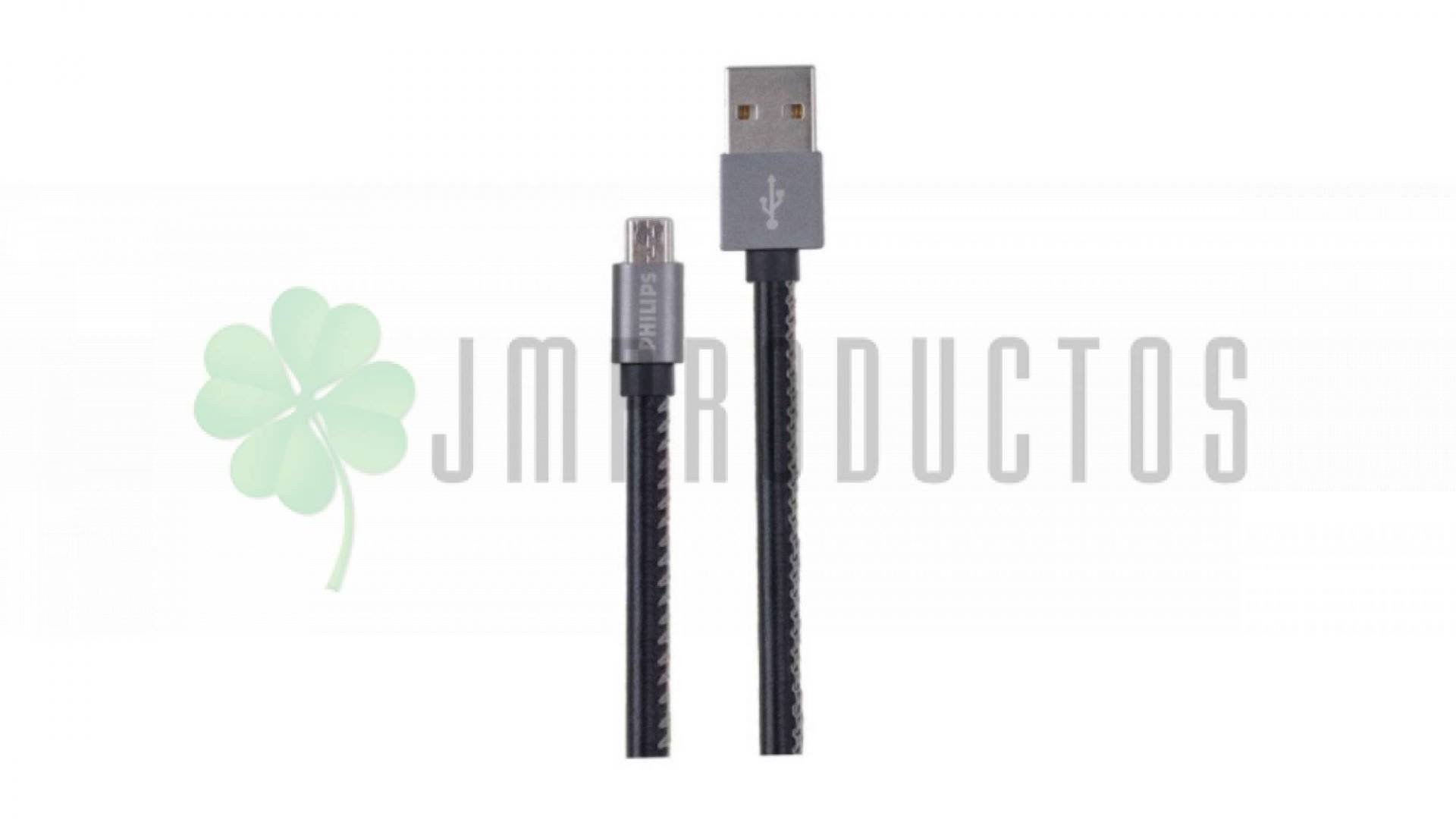 Cable Micro Usb Philips Cuero 1.2 Mt Reforzado Recubierto - Imagen 2