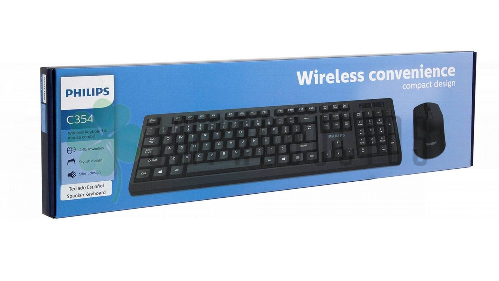 Kit Teclado Y Mouse Inalambrico Español Phillips C354 - Imagen 3