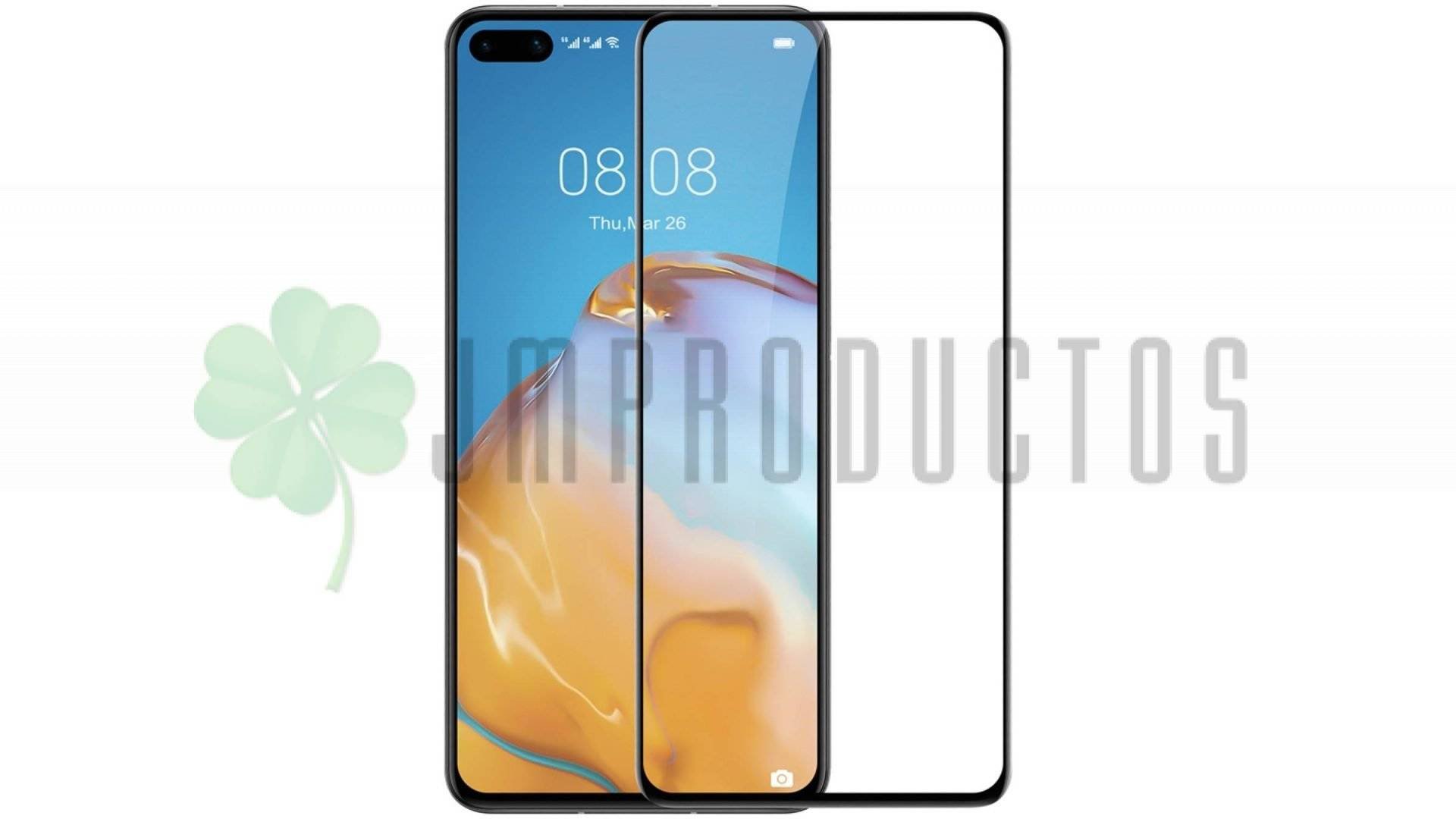 Lamina Mica Glass 9d Full Para Huawei P40 - Imagen 2