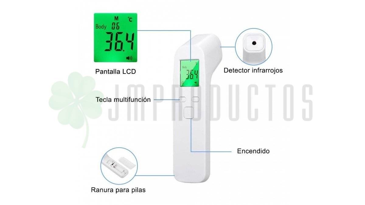 Termometro Digital Infrarrojo Sin Contacto Digital - Imagen 7