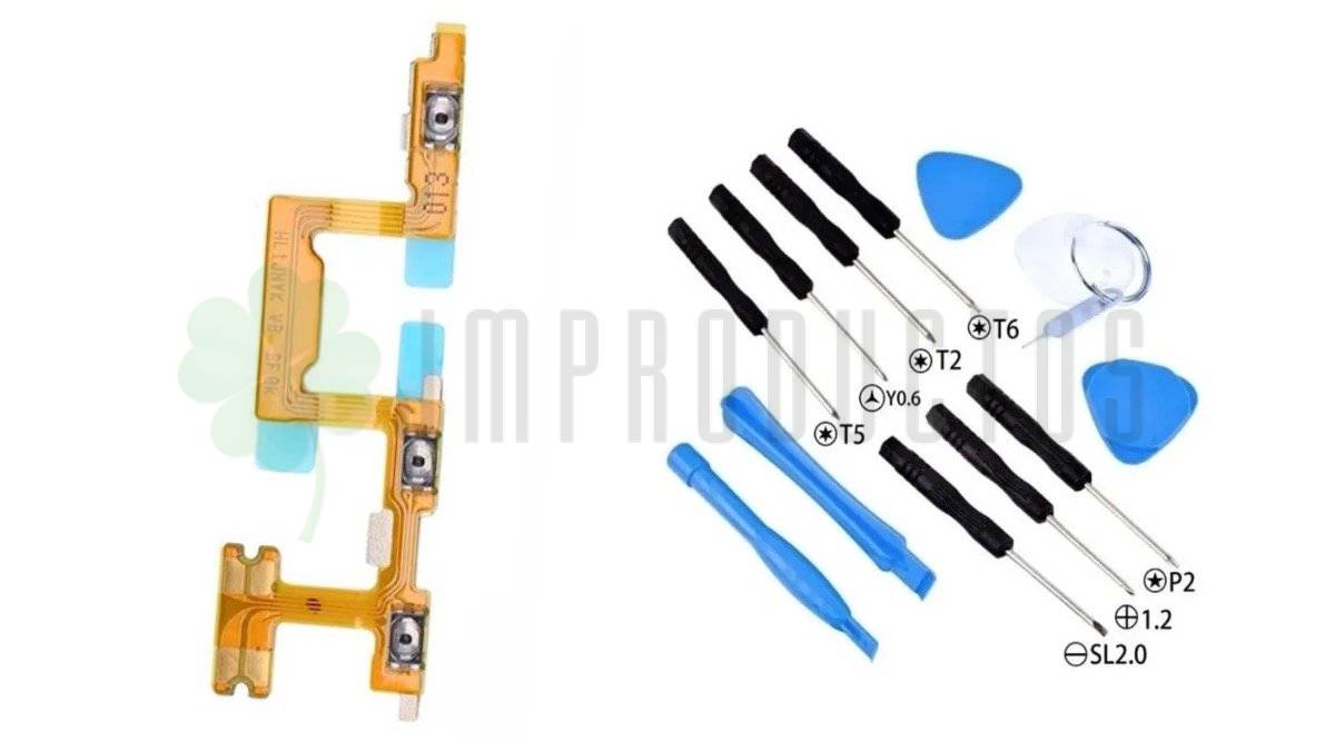Boton Encendido Y Volumen Compatible Huawei P40 Lite + Kit