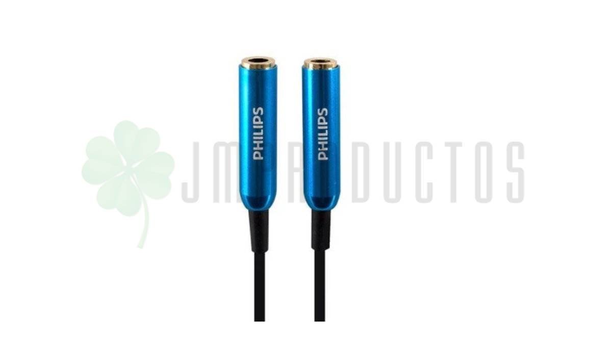 Splitter Adaptador Audio Plug 3.5mm A 2 Jack 3.5mm Philips - Imagen 7