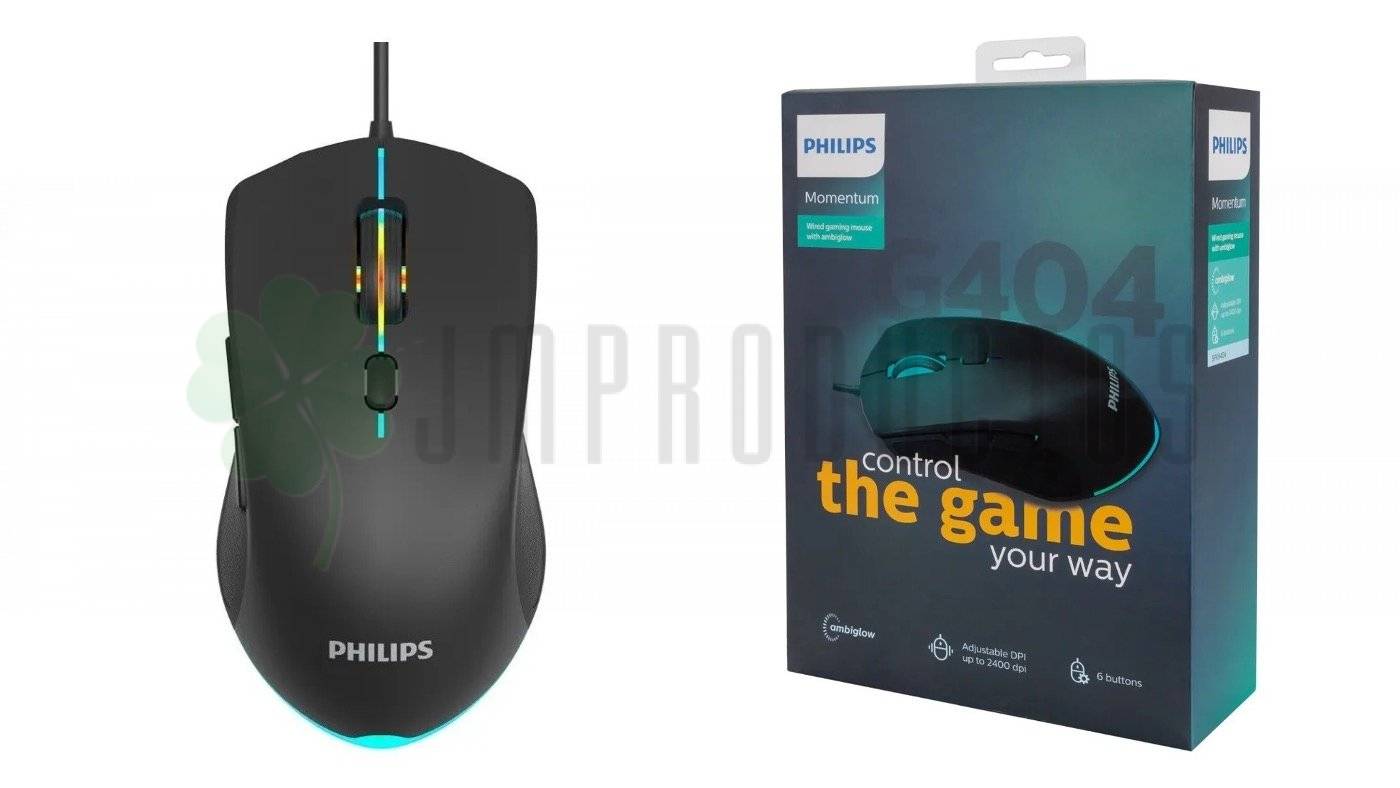 Mouse De Juego Philips Momentum Spk9404 G404 Negro