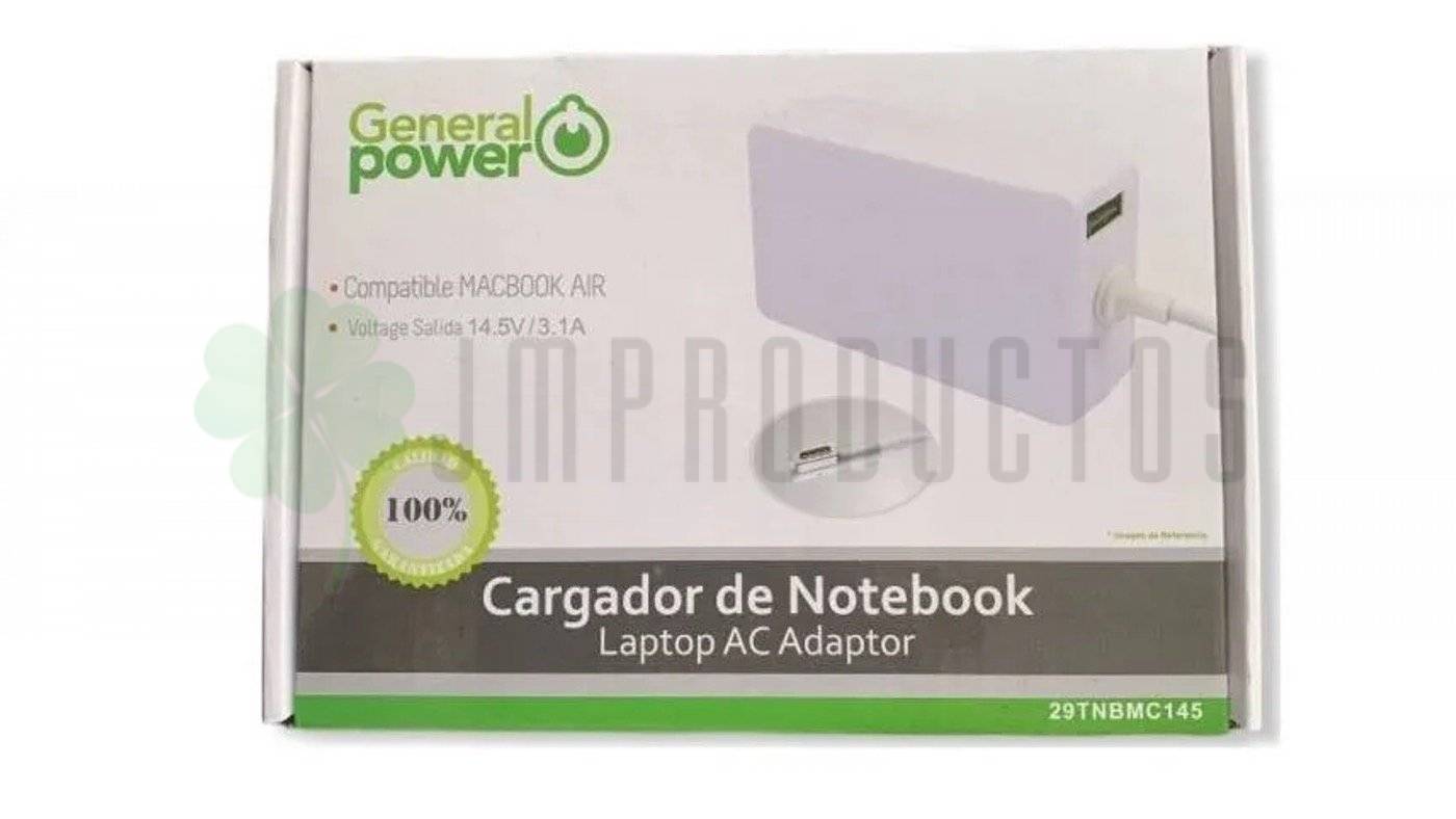 Cargador Macbook Air 14,5v / 3,1a 45w