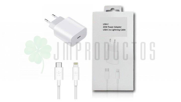 Cargador Para iPhone 20w Cable Usb-c A Lightning