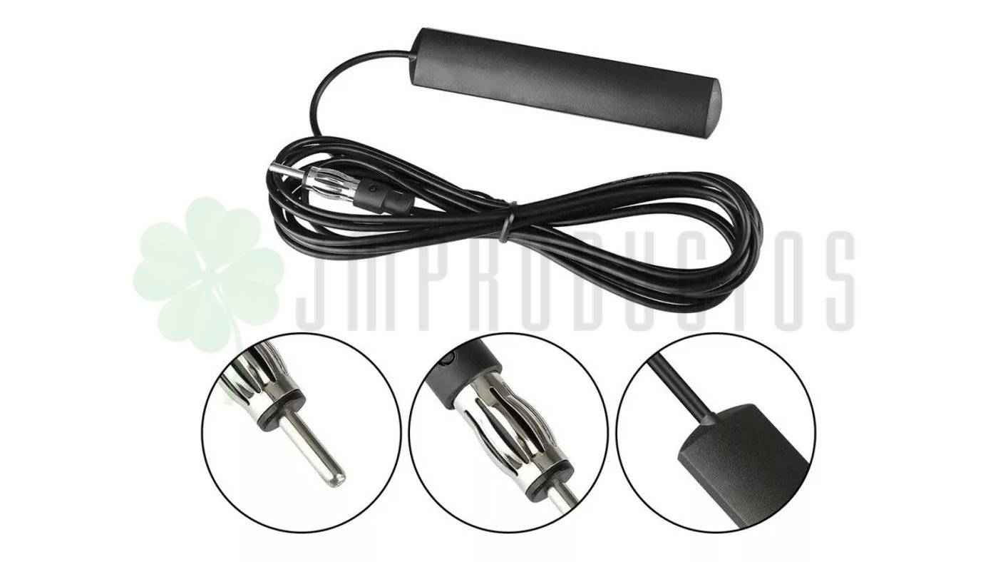 Antena Auto De Interior Radio Fm / Am Con Cable 3 Metros - Imagen 3