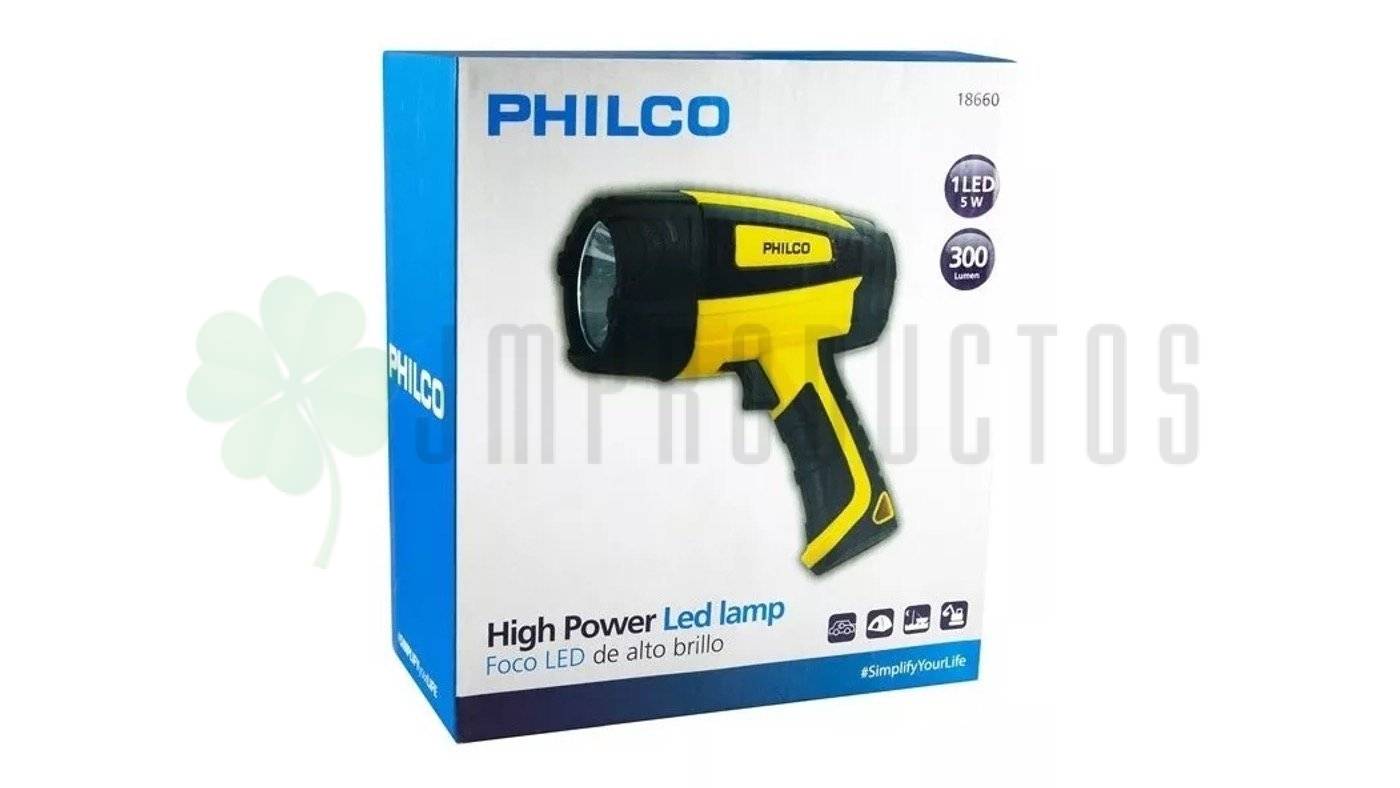 Linterna Foco 1 Led Hig Power Philco Recargable 300 Lumen - Imagen 5
