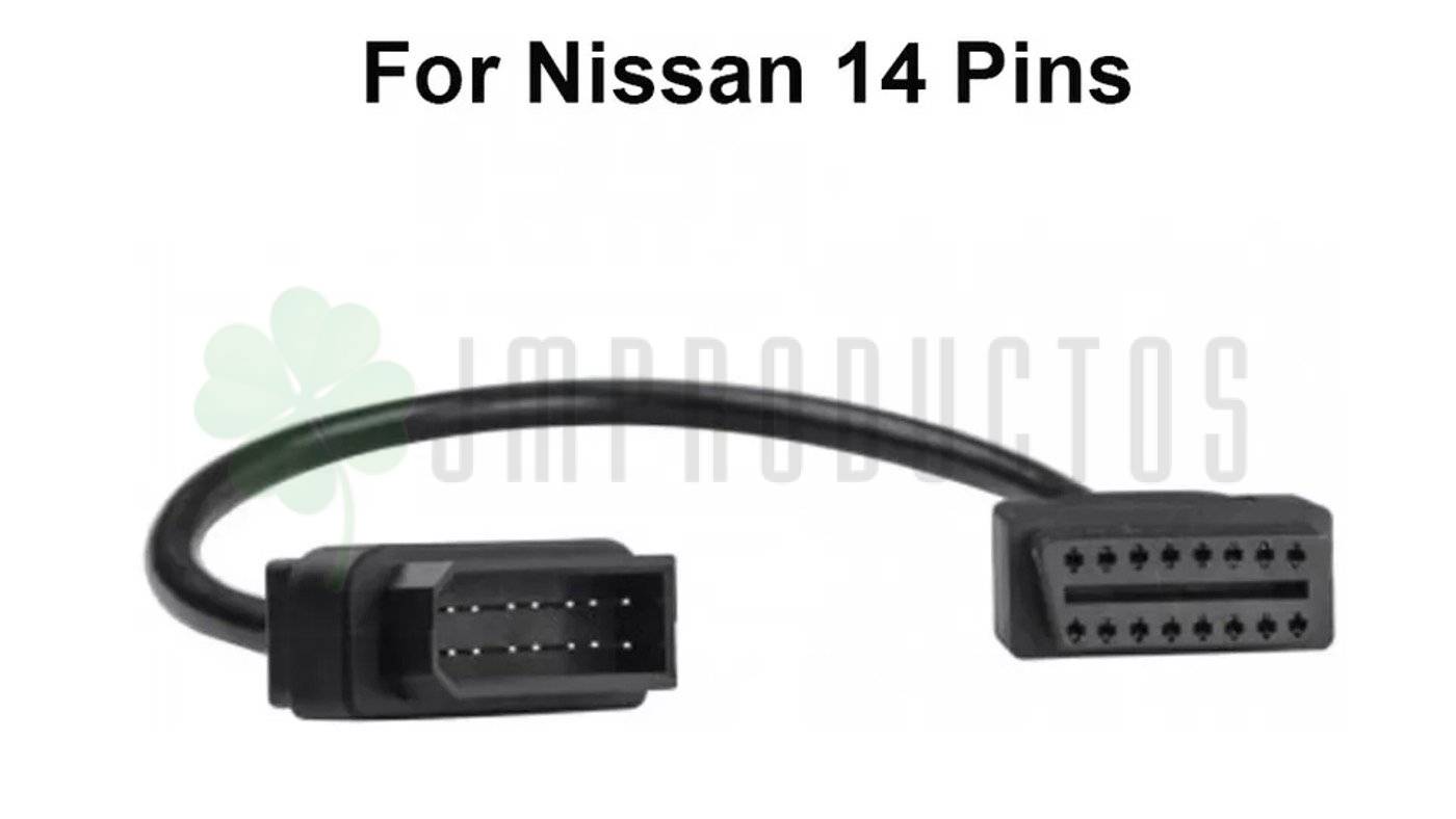 Conector Nissan Obd1 A Obd2 - 14 Pin A 16 Pin Scanner - Imagen 3