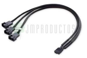Cable Extensión Cooler Fan Cpu 4 Pin Pwm 3 A 1 Ventiladores
