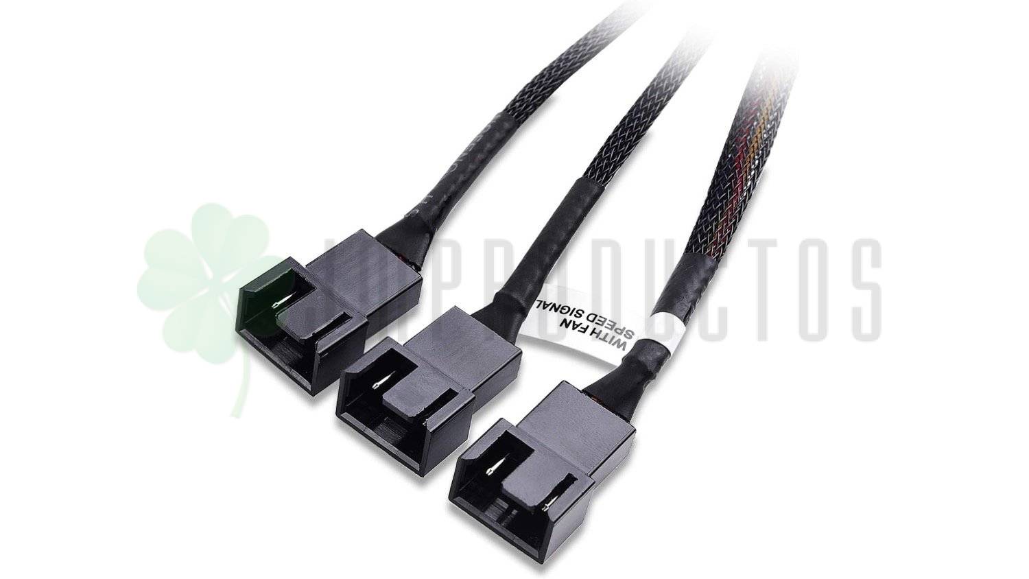 Cable Extensión Cooler Fan Cpu 4 Pin Pwm 3 A 1 Ventiladores - Imagen 4