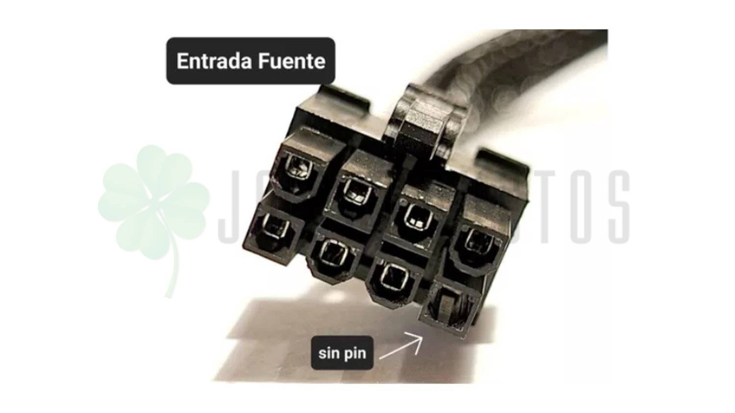 Cable Fuente Poder Psu 8 (7) Pin A 2 X 8 Pin (6+2) Con Malla - Imagen 4