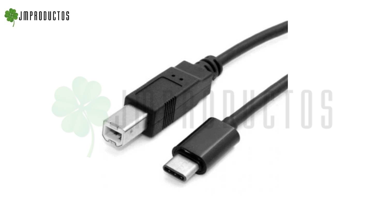 Cable Usb-c Para Impresora 1,8 Metros - Imagen 2