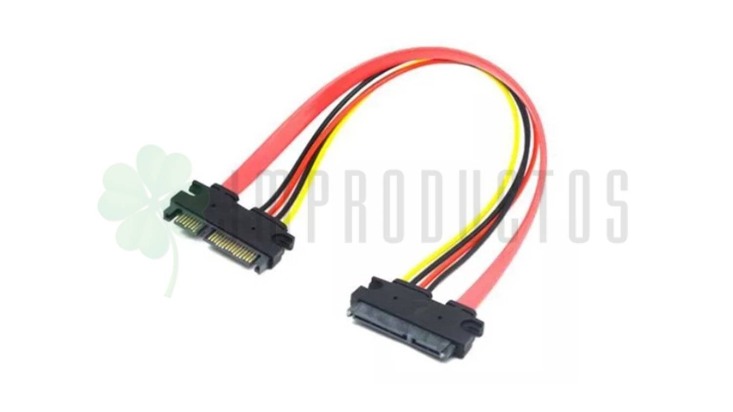 Cable Extension Sata 30cm Macho Hembra 7 + 15 Pin - Imagen 2